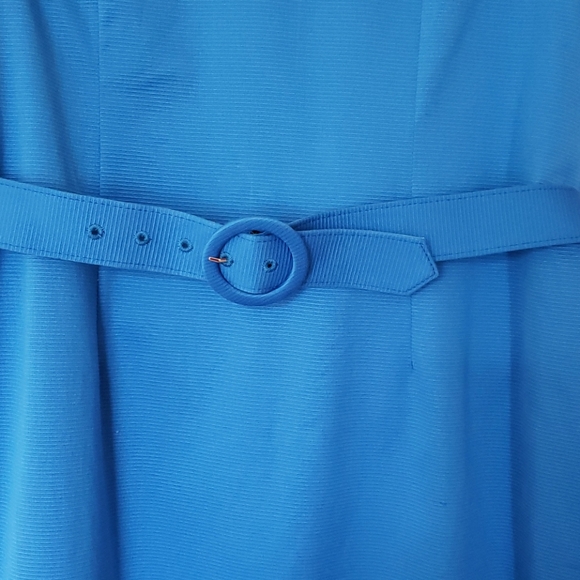 Perfect Azure Blue Dress Vintage Style Sheath - Picture 3 of 8